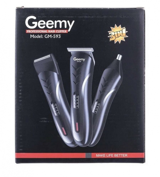 Машинка для стрижки 3 в 1 gemei gm-593
