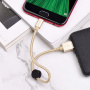 Кабель Hoco X35 Premium USB - micro USB, 0.25 м золотой