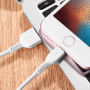Кабель Hoco X13, lightning, 1 м, белый