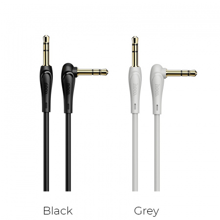 Аудио-кабель HOCO UPA14 AUX, 3.5 AUX - Jack 3,5, 1 м, черный